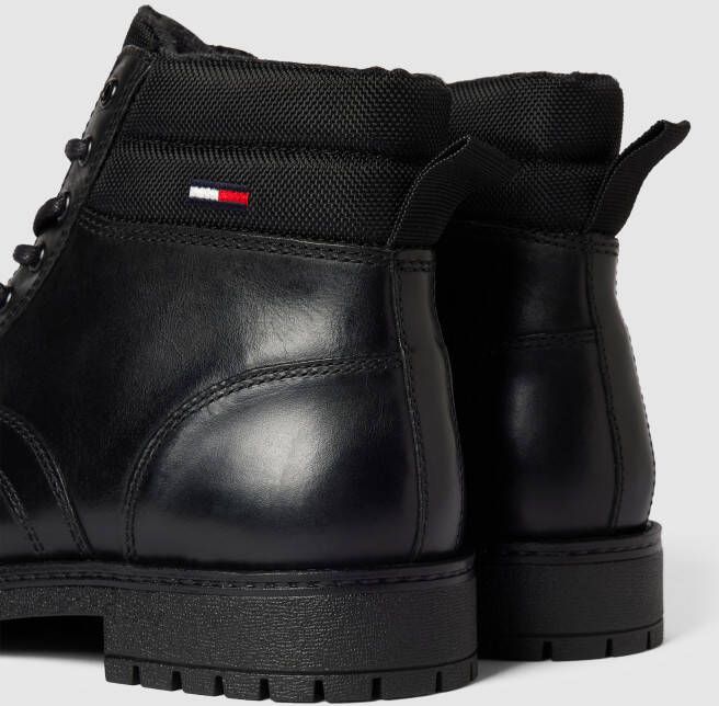 Tommy Jeans Boots van leermix met labeldetails