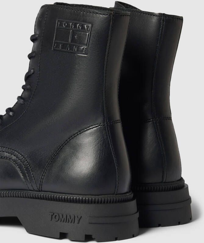 Tommy Jeans Veterboots met label in reliëf