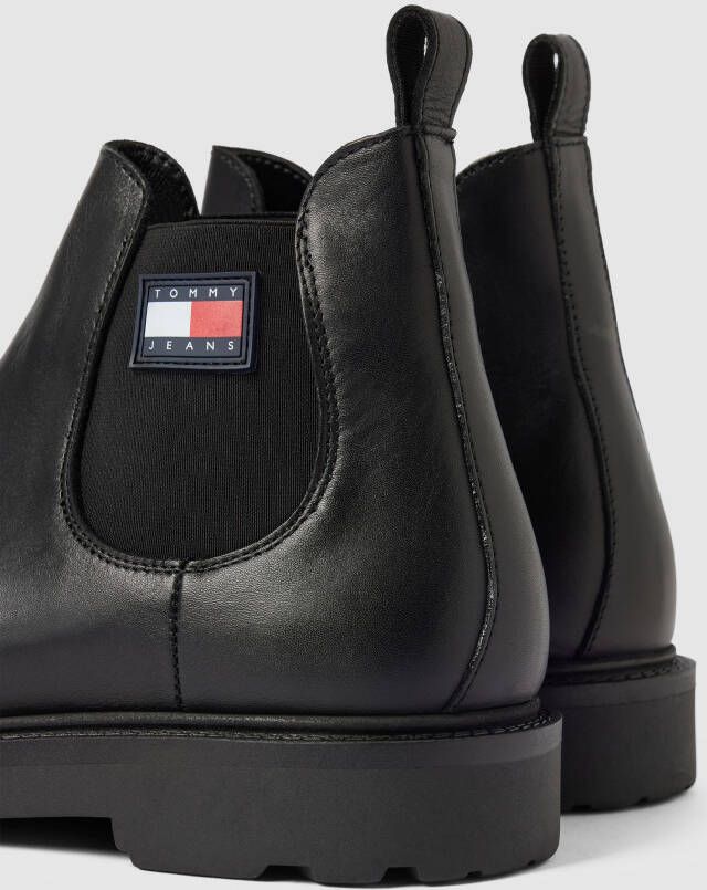 Tommy Jeans Chelsea boots met labeldetail model 'NAPA LEATHER'