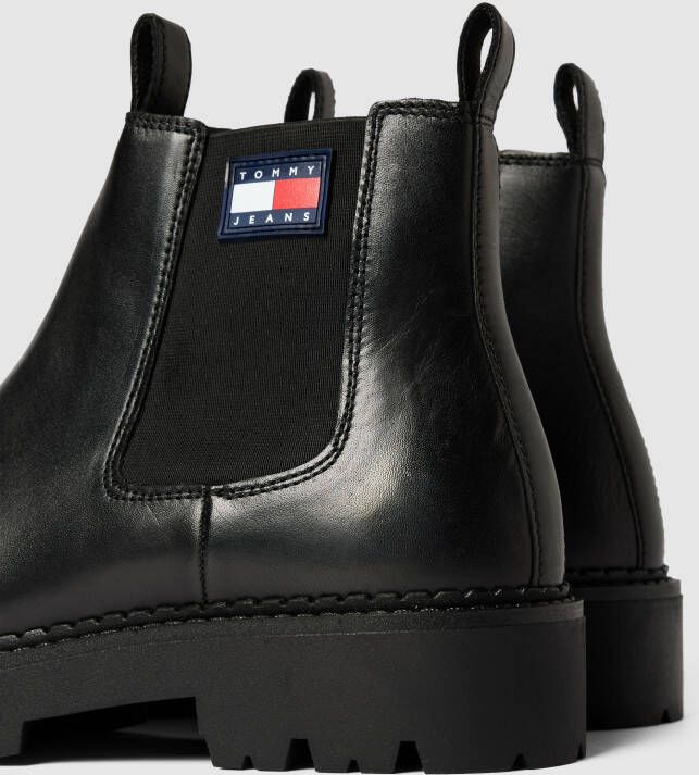 Tommy Jeans Chelsea boots van leer model 'HERITAGE'