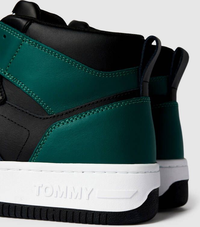 Tommy Jeans High top sneakers met contrastgarnering