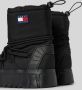 Tommy Jeans Zwarte Hybride Enkellaarzen voor Vrouwen Black Dames - Thumbnail 13