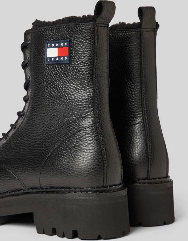 Tommy Jeans Leren boots met labelbadge model 'URBAN'