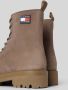 Tommy Jeans Beige Veterschoenen enkellaarsjes Beige Dames - Thumbnail 8
