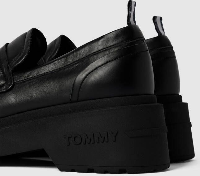 Tommy Jeans Pennyloafers van leer met labeldetail model 'AVA'