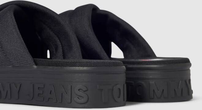 Tommy Jeans Sandalen met label opschrift model 'LETTERING'