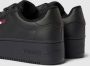 Tommy Hilfiger Zwarte Polyester Sneaker met Contrasterende Details - Thumbnail 13