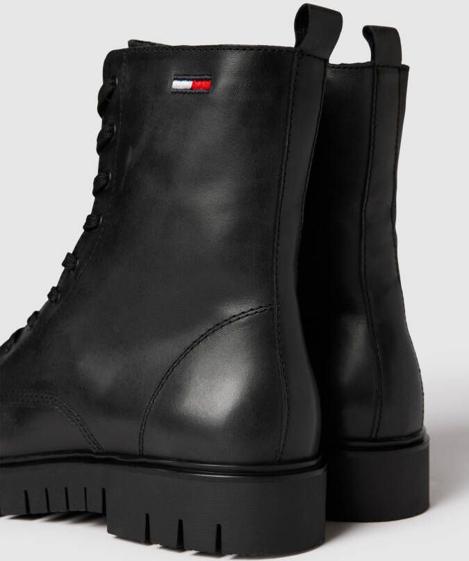 Tommy Jeans Veterboots met labelstitching