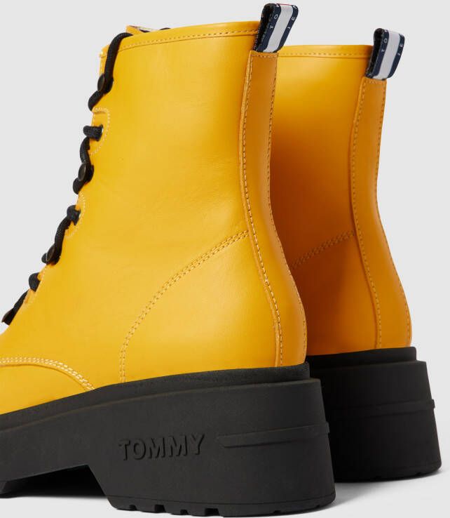 Tommy Jeans Veterboots met plateauzool model 'CHUNK'