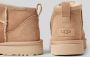 UGG Vachtlaarzen W Classic Mini Platform Maat: 38 Materiaal: Suède Kleur: Cognac - Thumbnail 6