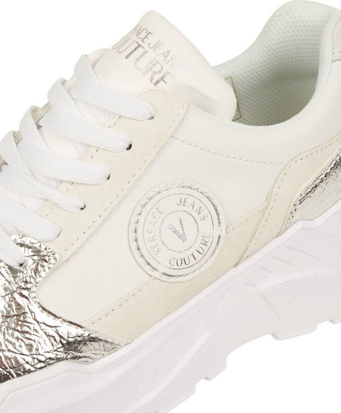 Versace Jeans Couture Plateausneakers van leer model 'Fondo Speedtrack'