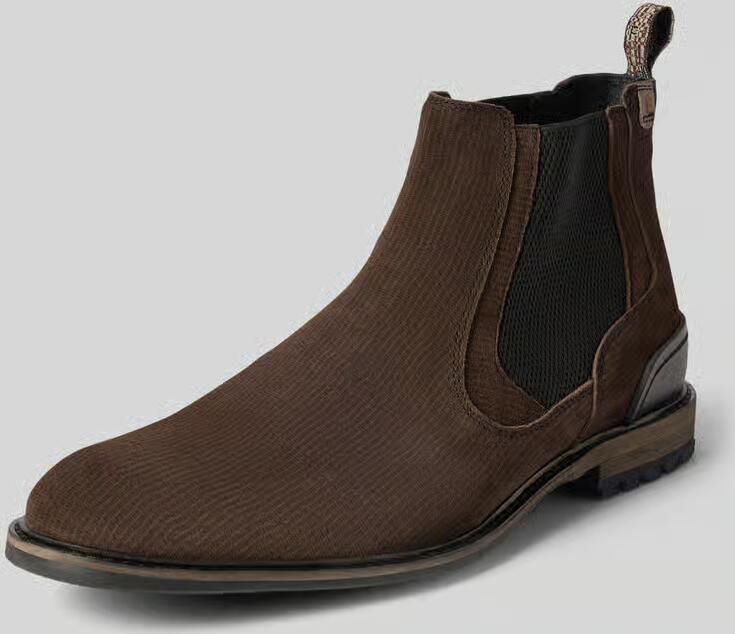 Floris van Bommel Boots van echt leer model 'Crepi'