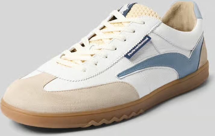 Floris van Bommel Sneaker van leer met vetersluiting model 'De Zaler'