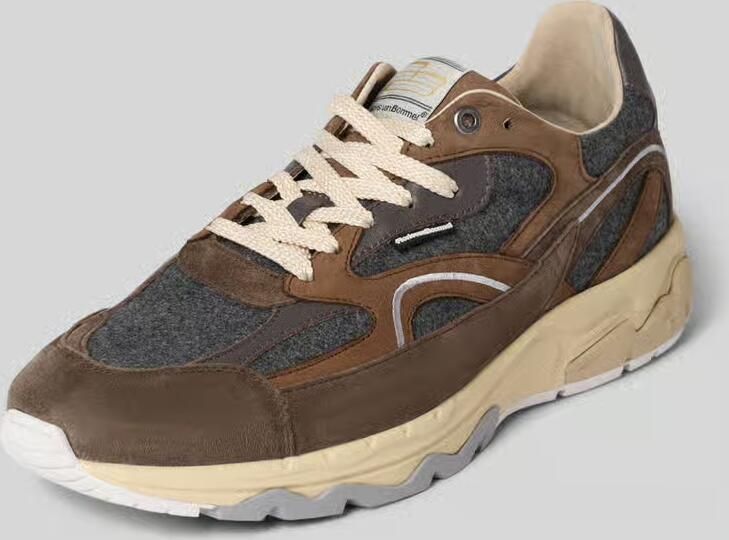 Floris van Bommel Sneakers van leermix model 'De Rezer'