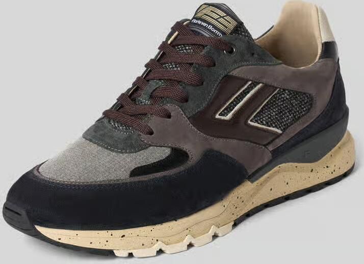 Floris van Bommel Sneakers van leermix model 'De Treener'