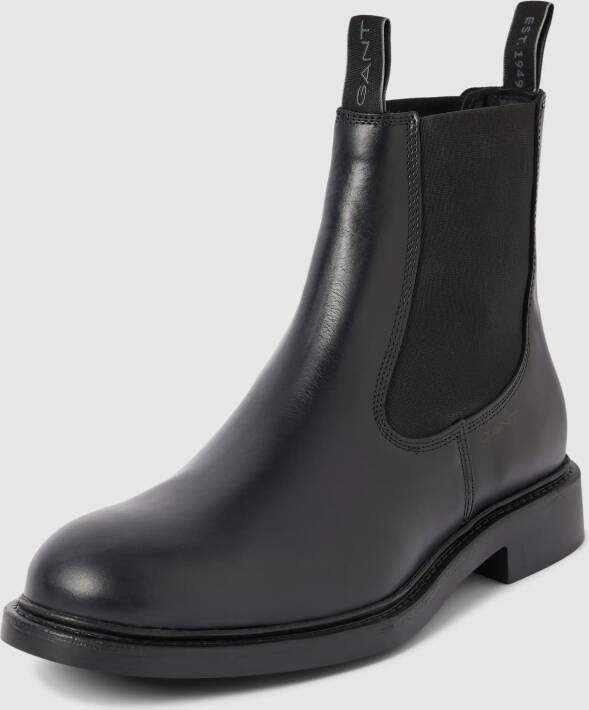 Gant Chelsea boots van leer met labeldetails model 'Millbro'