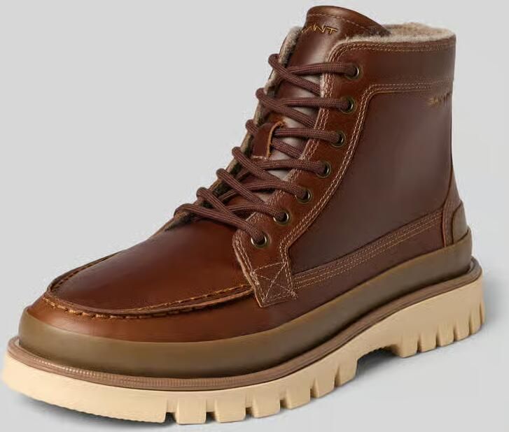 Gant Boots van runder nappa met profielzool model 'Nebrada'