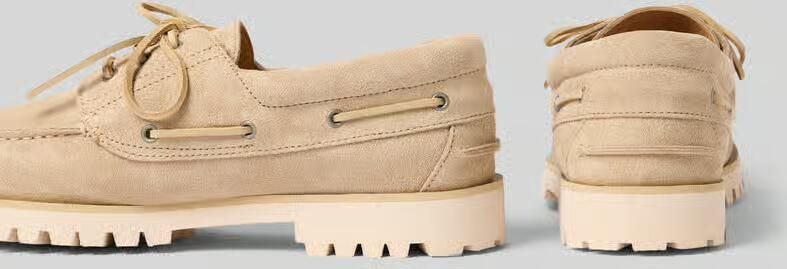 Gant Bootsschoenen van leer met geprofileerde zool - Foto 2