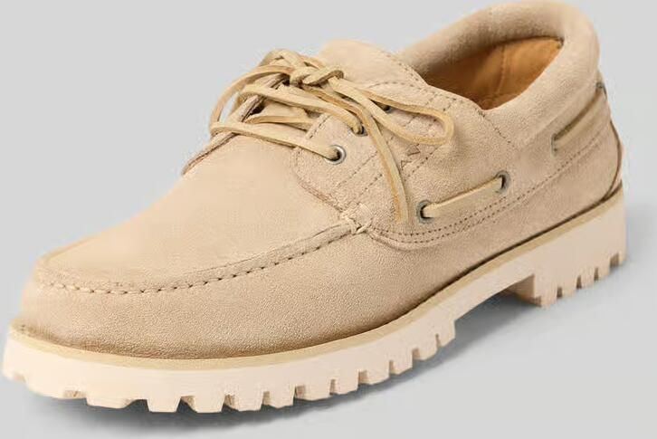 Gant Bootsschoenen van leer met geprofileerde zool