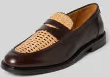 Gant Loafers van leer met label in reliëf model 'Lozham'