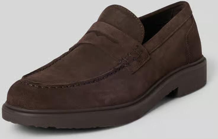 GEOX MASSIMIANO heren leren mocassin U66H9A 00022 schoen bruin - Foto 4