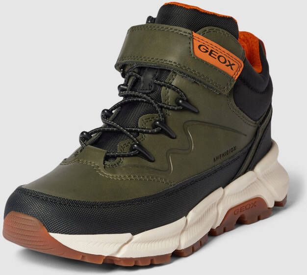 Geox Flexyper Plus sneakers groen Jongens Imitatieleer Meerkleurig 28 - Foto 13