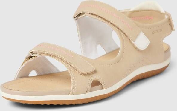 Geox Sandalen in taupe in glanzende look model 'VEGA'