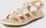 GEOX D72R6A Platte sandalenDames Sandalen Wit beige - Thumbnail 5