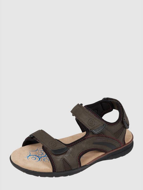 Geox Sandalen van leer en textiel model 'Spherica'