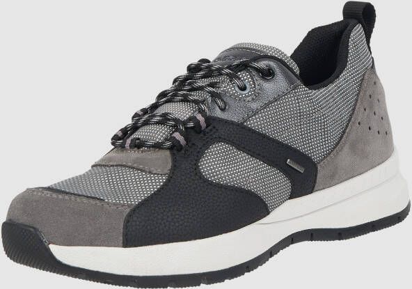 Geox Sneakers van leer en textiel model 'Braies'