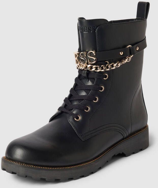 GUESS Nina Veterboots Laarzen Met Veters Dames Zwart - Foto 10