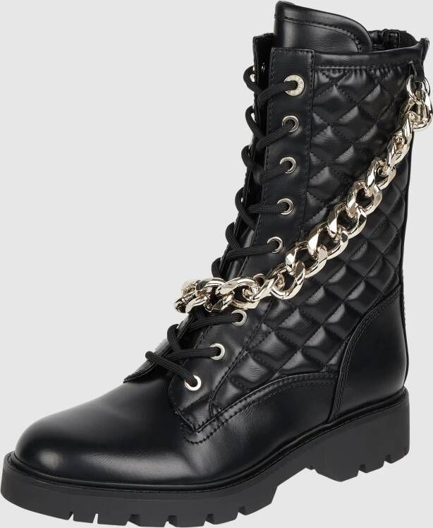GUESS Riplei Veterboots Laarzen Met Veters Dames Zwart - Foto 5