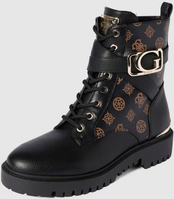 Guess Orana biker boot met gespdetail en logoprint - Foto 6