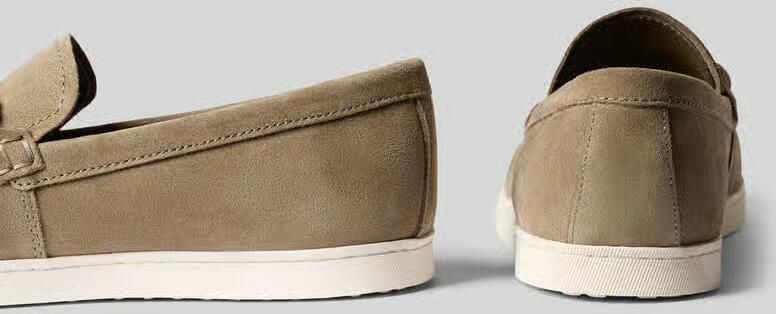 Guess Loafers van leer met bandje in vlechtlook model 'HEAWS' - Foto 2