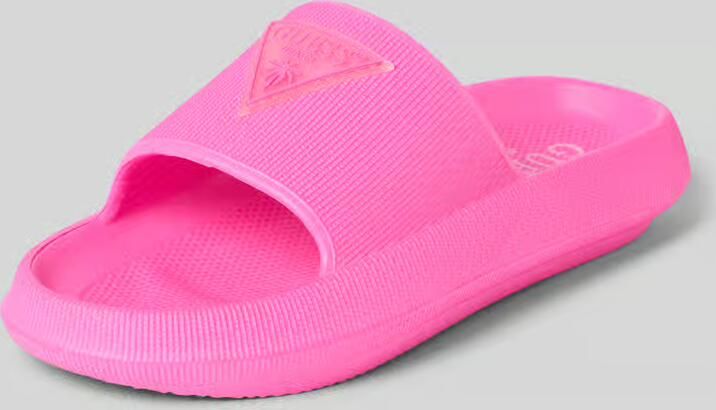 Guess Sandaaltjes met labelapplicatie model 'RUBBER SLIPPERS'