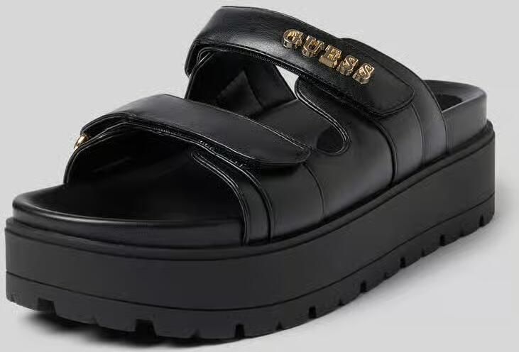 Guess Slippers met plateauzool model 'FAXON' - Foto 6