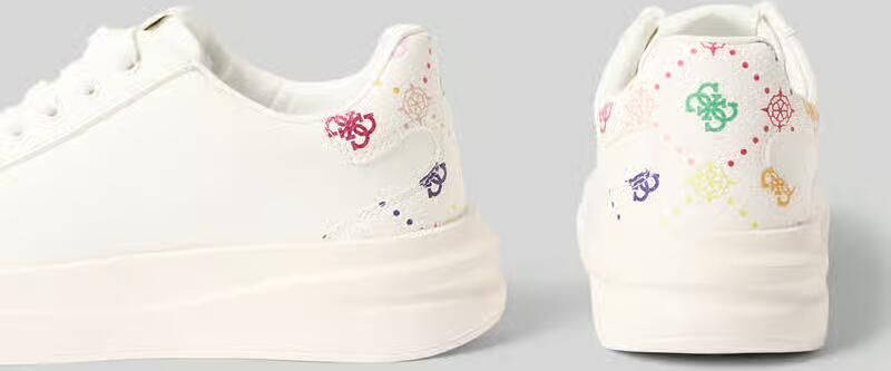Guess Sneaker van een mix van leer en textiel model 'ELBINA11' - Foto 2