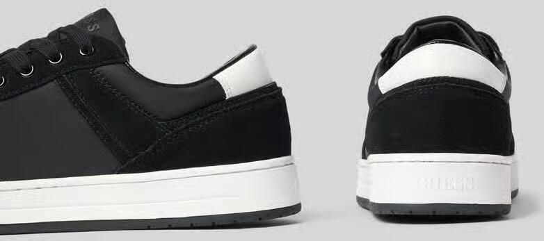Guess Sneakers van mix van leer en textiel met labeldetail model 'UDDENT' - Foto 2