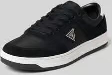 Guess Sneakers van mix van leer en textiel met labeldetail model 'UDDENT'