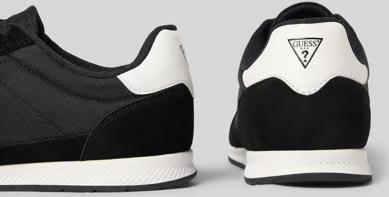 Guess Sneakers van mix van leer en textiel model 'DREAN' - Foto 2
