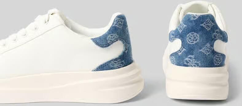 Guess sneakers van mix van leer en textiel model 'ELBINA14' - Foto 2