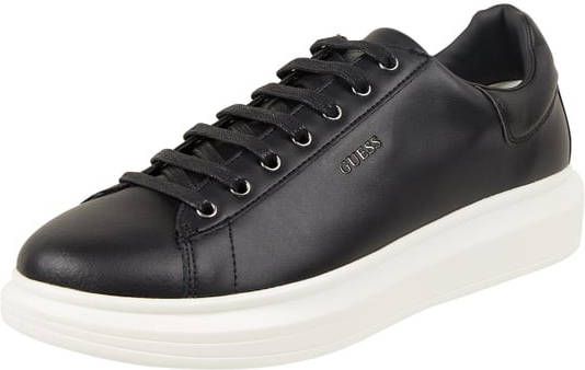 Guess Scarpe sneaker Salerno in pelle Us22Gu01 Fm5Slrlea12 Zwart
