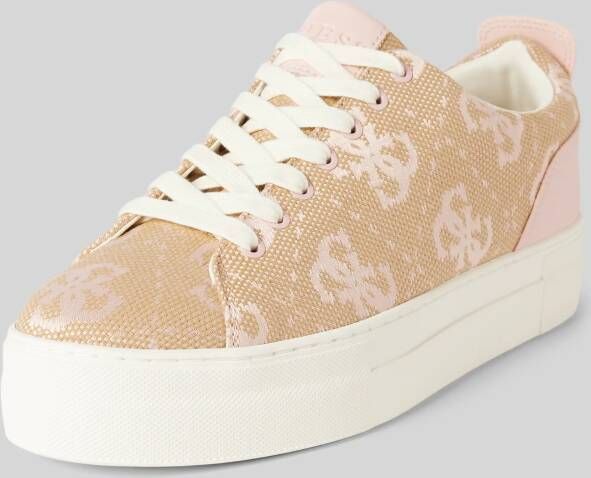 Guess Plateausneakers met labelprint model 'GIAA'