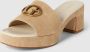 Guess Beige Suède Plateau Blokhak Sandalen Beige Dames - Thumbnail 2