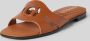 GUESS Ciella dames leren slip-on teenslippers comfortabel bruin - Thumbnail 2