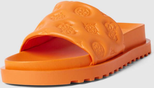 Guess Slippers met labelprint model 'FABETZA'