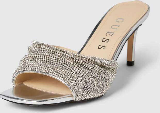 Guess Slippers met strass-steentjes model 'HADEY'