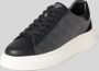Guess Zwarte leren sneakers Elba model Black Dames - Thumbnail 4