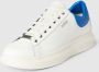 Guess Witte Bruine Leren Vibo Sneaker White Heren - Thumbnail 4