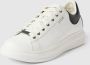 Guess Witte zwarte leren Vibo Carryover sneakers White Heren - Thumbnail 3